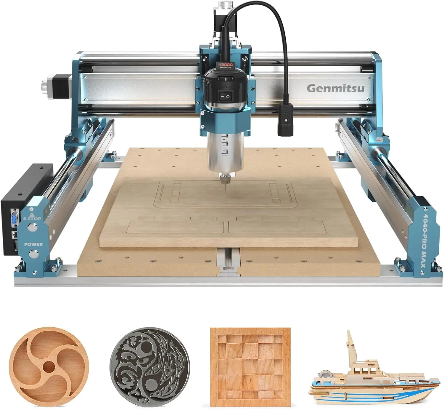 Woodworking Cnc Machine - SainSmart Genmitsu 4040-PRO MAX CNC Router,