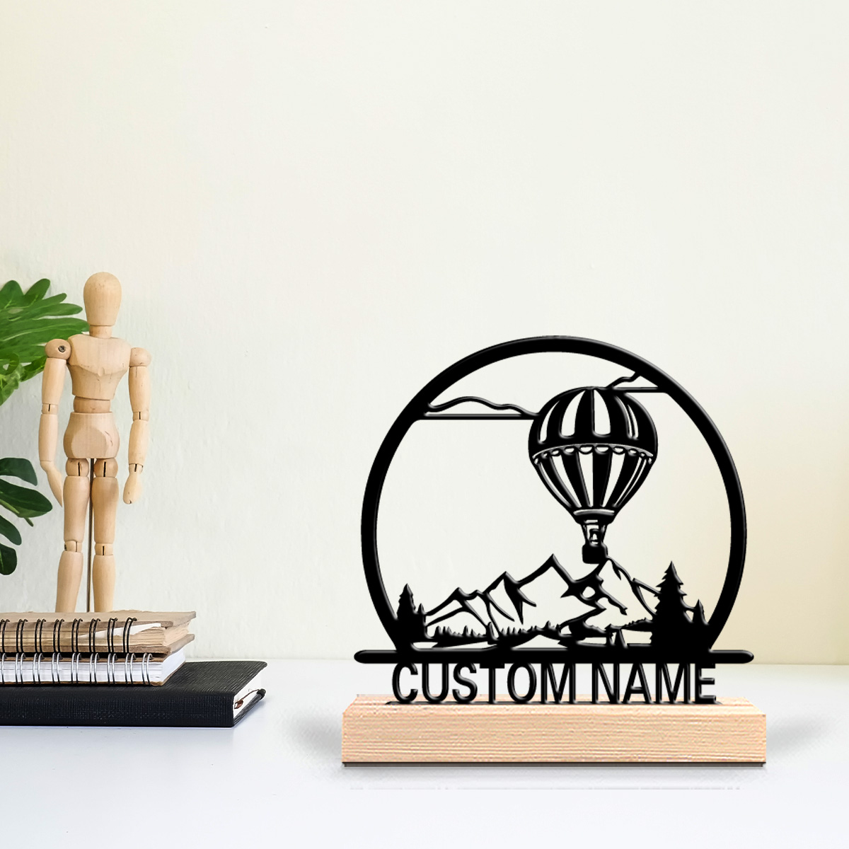 Woodworking Hobbies - 1 adet Sıcak Hava Balonu Kişiselleştirilmiş