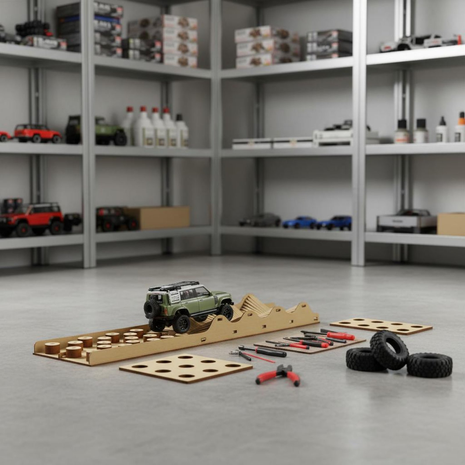 Woodworking Hobbies - RC Araba Engel Parkuru Özelleştirilebilir Tasarım