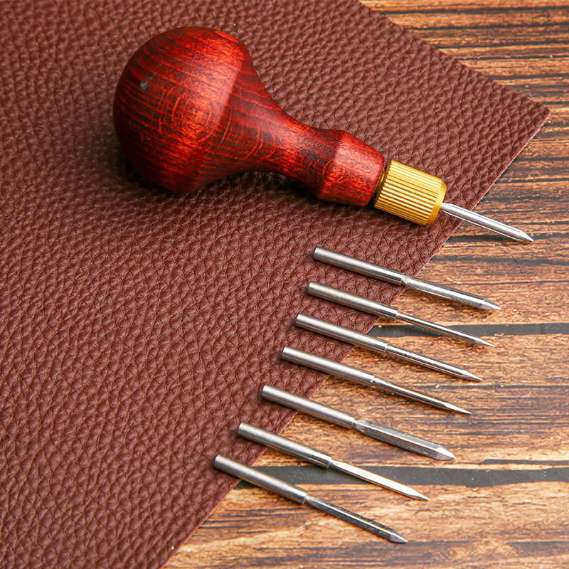 Woodworking Shoes - 1 takım DIY Deri Yumruk Awl