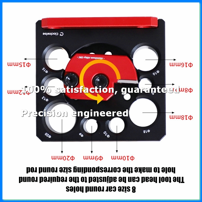 Woodworking Tool - Ayarlanabilir Dübel Yapıcı Jig 8Mm-20Mm Karbür