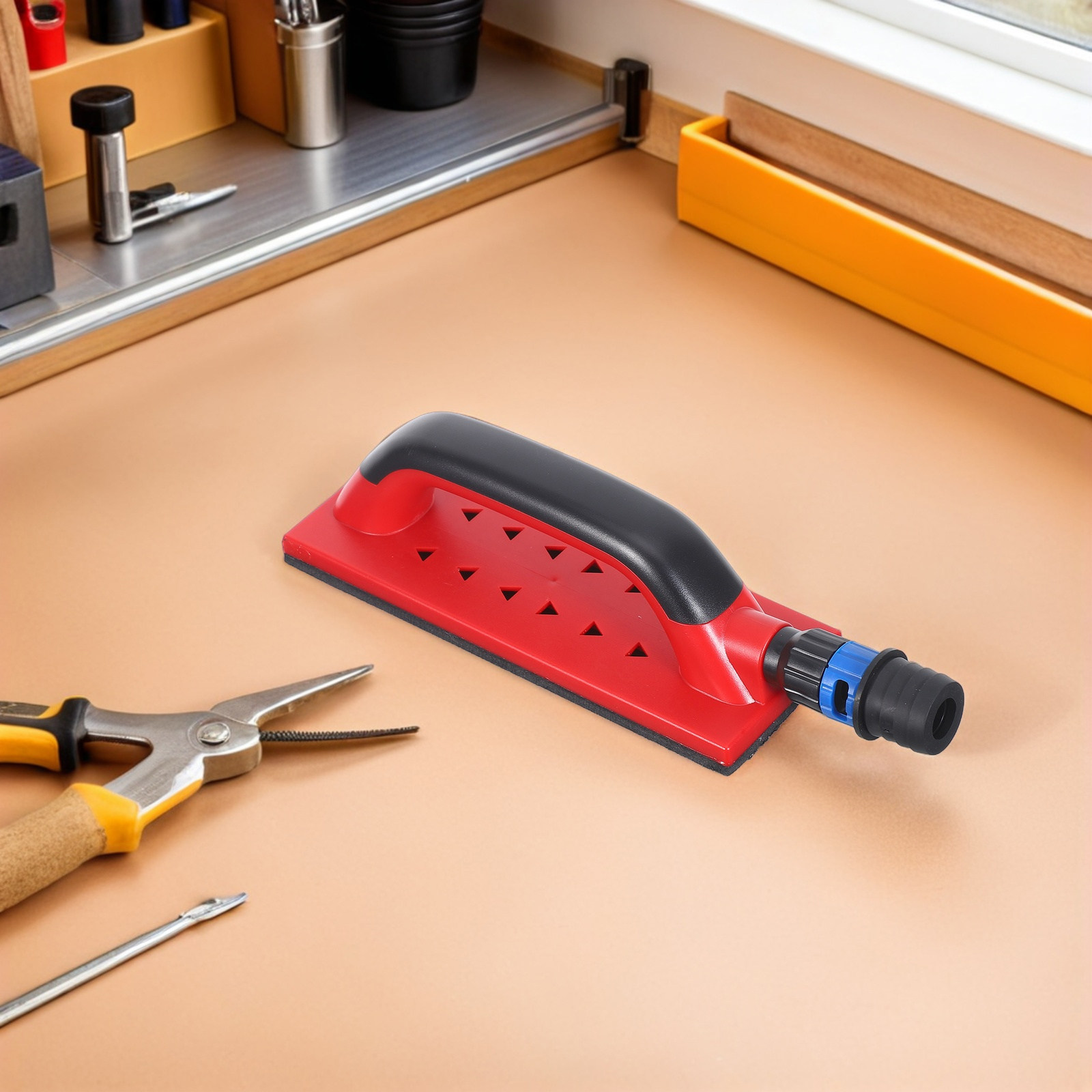 Woodworking Files - Zımpara Bloğu Kare Tasarım Ahşap İşleme