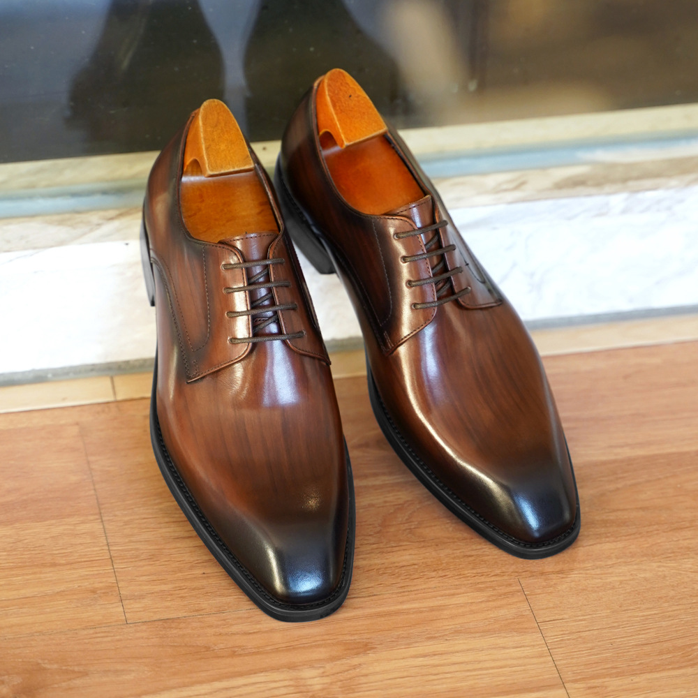 Woodworking Shoes - Erkek Iş Rahat Ayakkabılar Sıkıntılı Ahşap