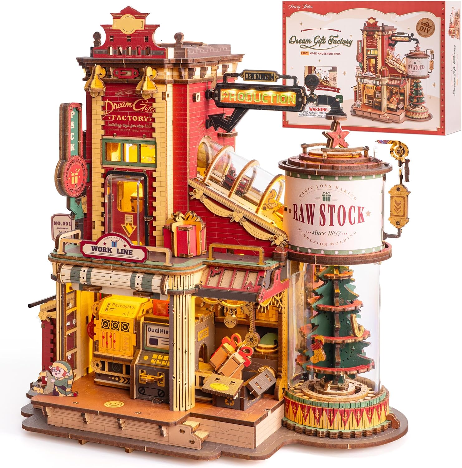 Woodworking Kits For Kids - ROKR Dream Gift Factory Ahşap 3D