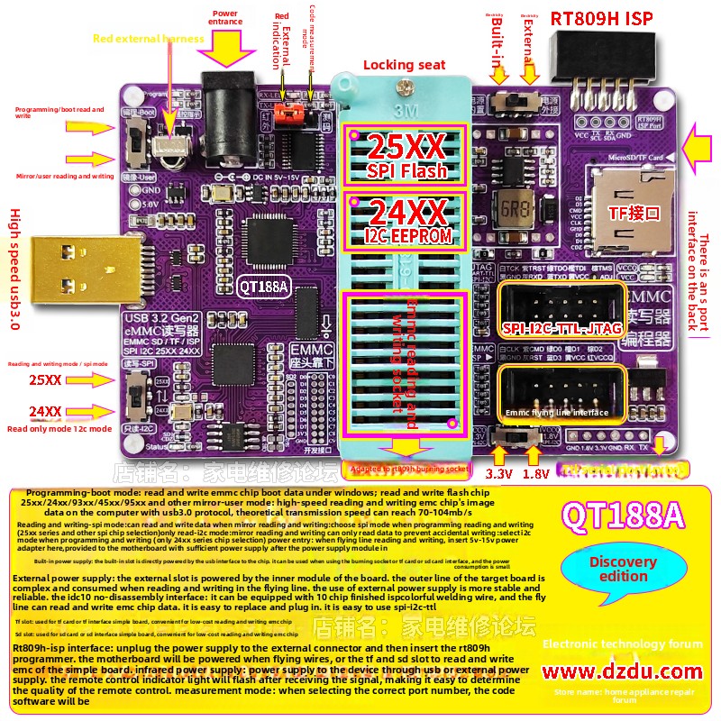QT188A Programlayıcı EMMC Görü - Woodworking Images Free incelemesi ve fiyatı
