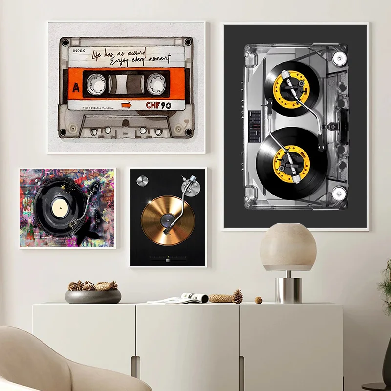 Kaset DJ pikap tuval posterler - Turning Gouge Set incelemesi ve fiyatı